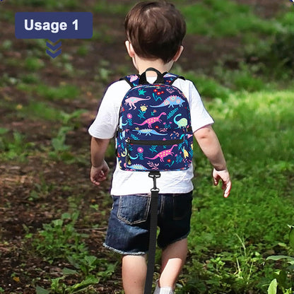 Accmor Toddler Backpack Leash, Mini Child Backpack with Anti Lost Wrist Link, Cute Kids Backpack Leash Walking Harness for Outdoor Travel, Small Excavator Backpack Tether for Baby Boys Girls Ages 1-3