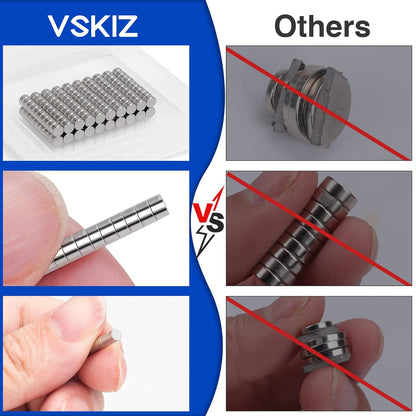 320Pcs Small Neodymium Magnets, 6x2mm Small Rare Earth Magnet Mini Magnets for Whiteboard, Office, School, STEM Measurement Kit, 3D Printing,Science Experiments