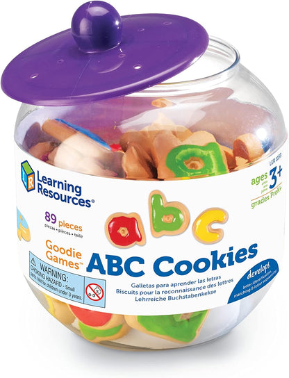 Learning Resources Goodie Games ABC Cookies - Alphabet Letters, Learn to Read and Write, Phonics and Spelling , Fine Motor Skills, Toddler Toys, Kids Games, Manipulatives Preschool Activities