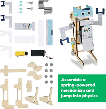 KiwiCo Jumping Robot STEM Kit – Robotics Building Set & Engineering Project for Kids Ages 9+ - Science Gift