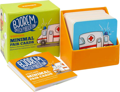 Bjorem Speech Minimal Pairs Stopping: Speech Therapy Cards for Children - Improve Articulation and Phonemic Awareness | Educational Materials | Speech Materials