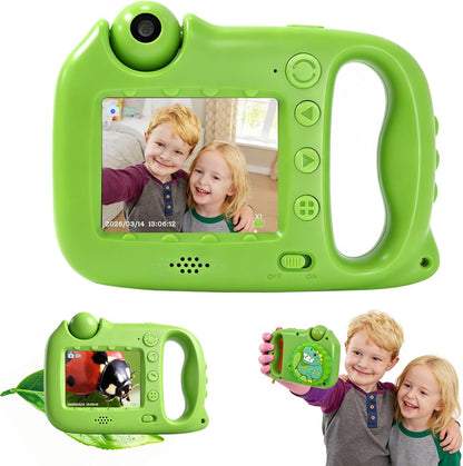 2 in 1 Kids Microscope & Camera, 1080p Hd Autofocus Digital Microscope, 48mp 1000x Magnification Handheld, Stem Educational Toy with 32gb Sd Card, Birthday for 3-12 Boys Girls (Yellow)