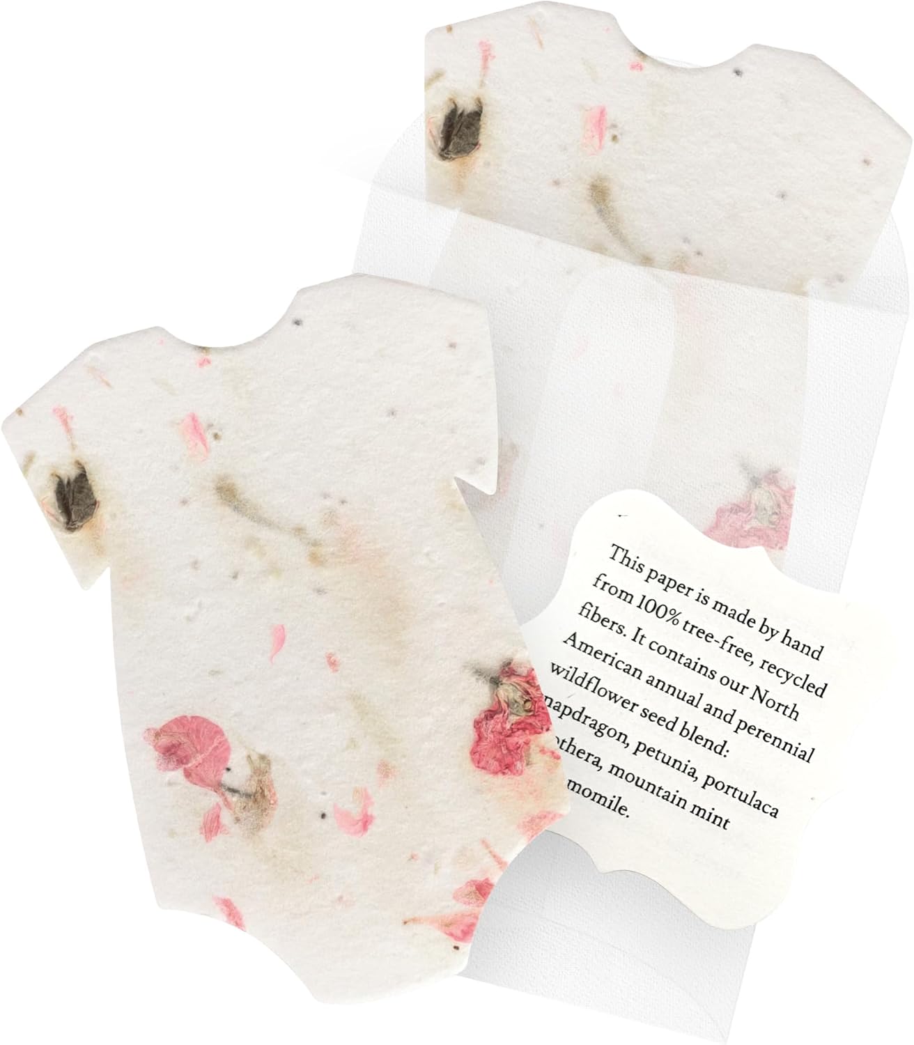 Wildflower Seed Paper - Set of 24 Purple Butterfly-Shaped with Envelope and Planting Instruction, Writable & Plantable Gift for Mom and Plant Lover, Ideal for Wedding, Memorial, Baby Shower