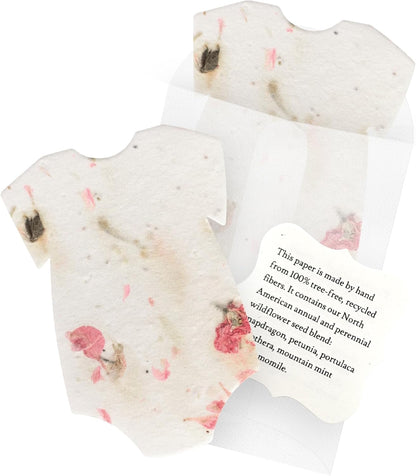 Wildflower Seed Paper - Set of 24 Purple Butterfly-Shaped with Envelope and Planting Instruction, Writable & Plantable Gift for Mom and Plant Lover, Ideal for Wedding, Memorial, Baby Shower