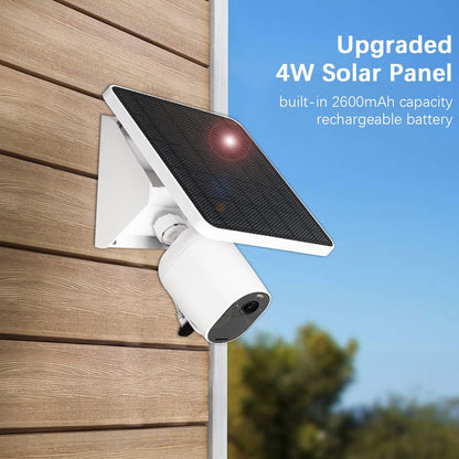 4W Solar Panel Charging Mount for Arlo Essential 2K (2nd Gen),Essential XL,Essential Spotlight,Arlo Pro 6/6 XL,Pro 4/3/2,Pro 5S 2K,Ultra 2,Ultra,IP67 Weatherproof Continuously for 365 Days-2Pack