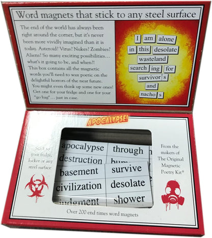 Magnetic Poetry - Apocalypse Kit - Words for Refrigerator - Write Poems and Letters on The Fridge - Made in The USA