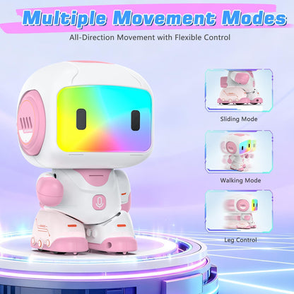 Robot Toy for Kids,Remote Control Robots with Smart Interactive Dancing, Programmable Toy, Rechargeable Robots Toys for Age 3-8 Year Old Boys and Girls Christmas Birthday Gift Present Blue