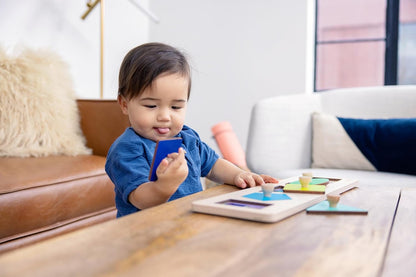 LOVEVERY | Friends of All Shapes Puzzle | Montessori Toddler Toy, Ages 16 Months+