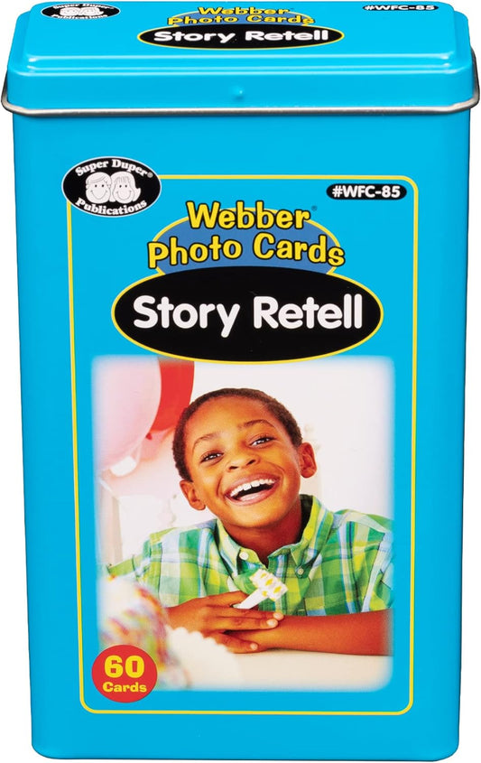 Super Duper Publications | Webber® Photo Cards - Story Retell | Flashcards - Listening, Reading Comprehension, Story Retell, and Vocabulary Skills | Educational Learning Resource for Children