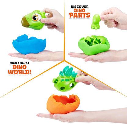 Smashers Junior Dino Dig Small Egg (Raptor) by ZURU 12+ Surprises Compounds Mold Dinosaur Preschool Toys Build Construct Sensory Play - 3 Years+