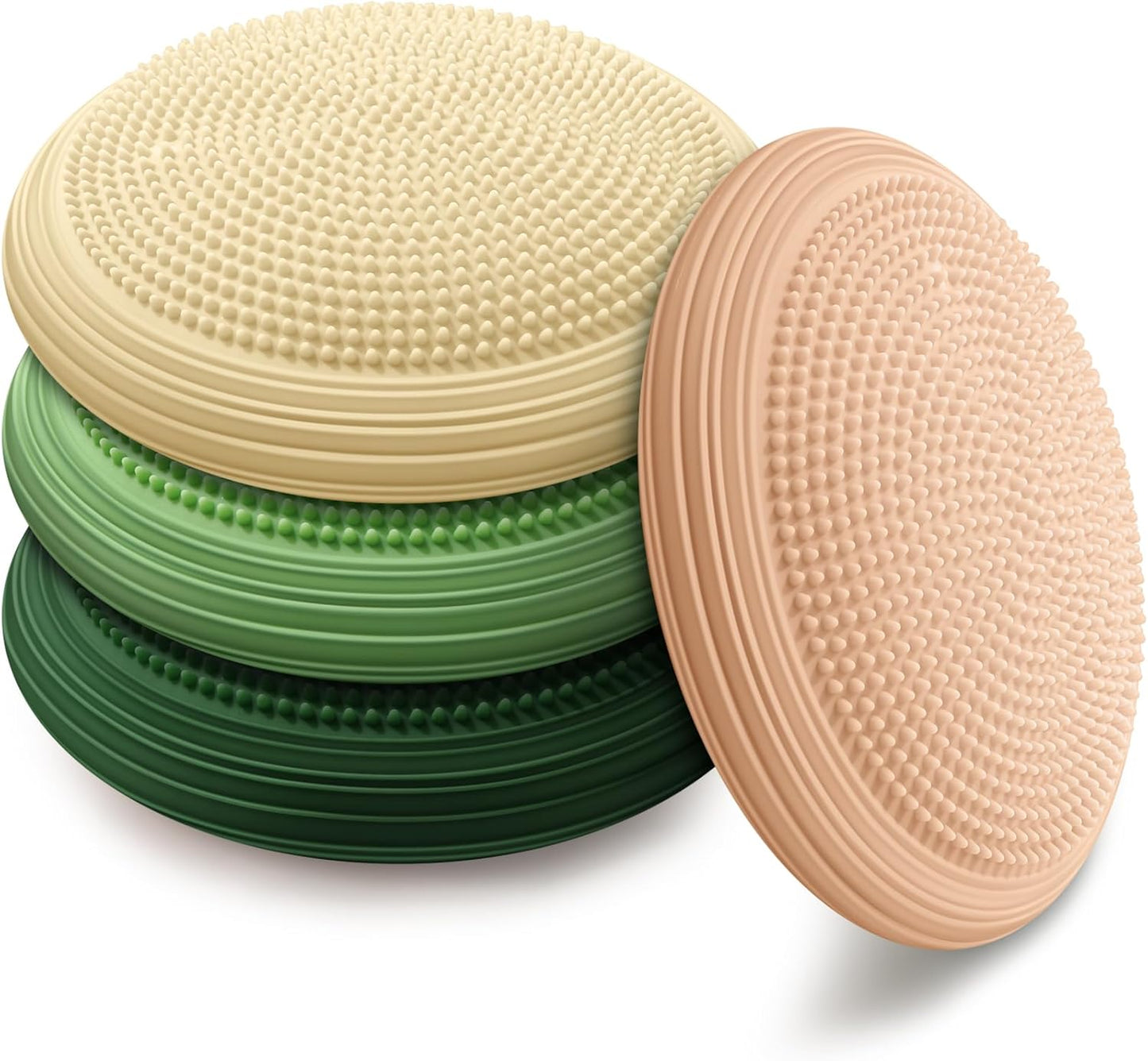Libima 4 Pcs Wiggle Seat Inflated Wobble Cushion for Sensory Kid 13 Inches Balance Disc Flexible Seating for Classroom Sensory Pad for Chair Wiggle Cushion
