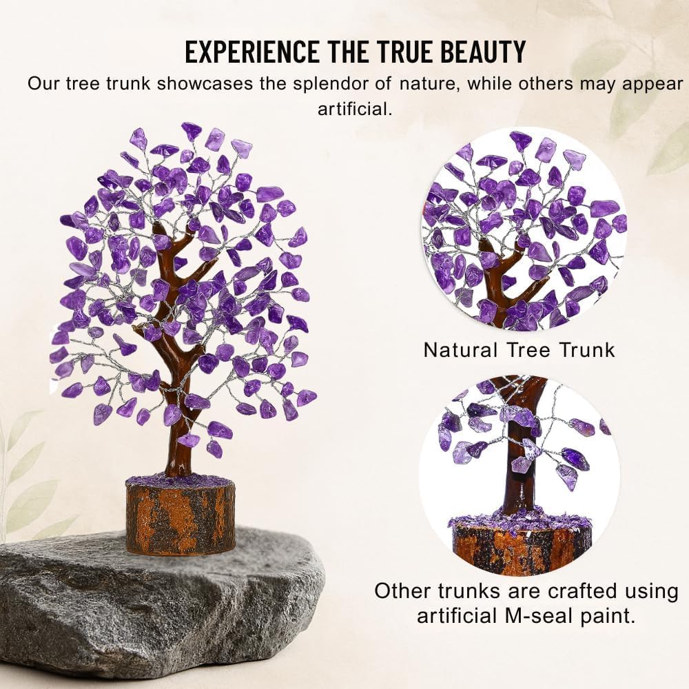 ANAYA AGATE 7 Chakra Healing Crystal Tree of Life Kit, Bracelet, Pendant, Necklace, Feng Shui Money Bonsai Tree, Positive Energy for Women, Mom, Sister and Housewarming Decoration