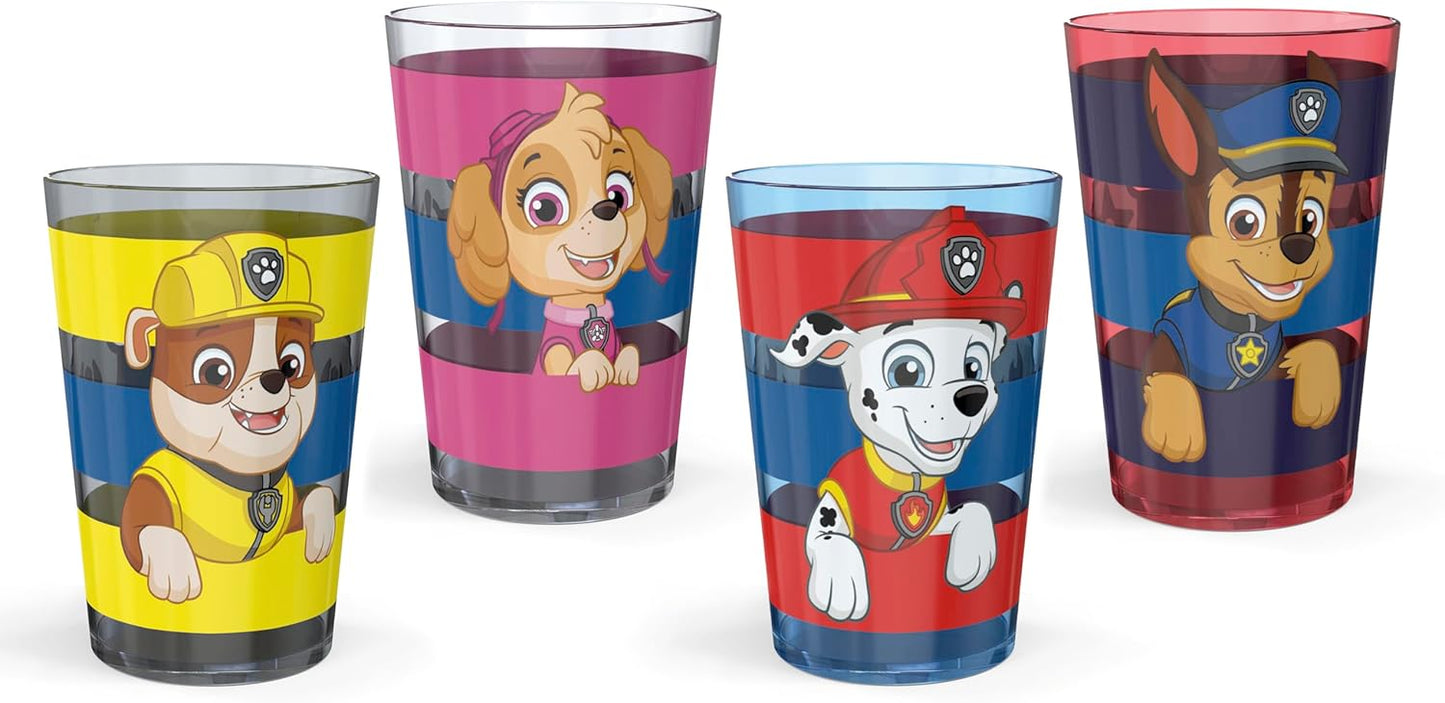 Zak Designs 14.5oz Disney Frozen 2 Nesting Tumbler Set Includes Durable Plastic Cups, Fun Drinkware is Perfect for Kids, 4pk (14.5oz, Anna & Elsa & Olaf)