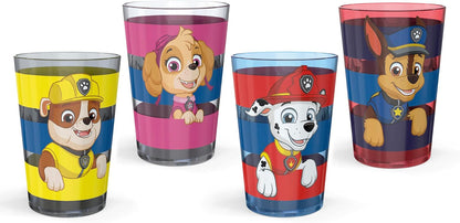 Zak Designs 14.5oz Disney Frozen 2 Nesting Tumbler Set Includes Durable Plastic Cups, Fun Drinkware is Perfect for Kids, 4pk (14.5oz, Anna & Elsa & Olaf)