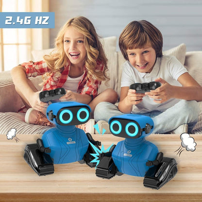 KaeKid Robots for Kids, 2.4Ghz Remote Control Robot Toys with LED Eyes & Flexible Arms, Dance & Sounds, RC Toys for 3 4 5 6 7 8 Year Old Boys Girls (Blue)