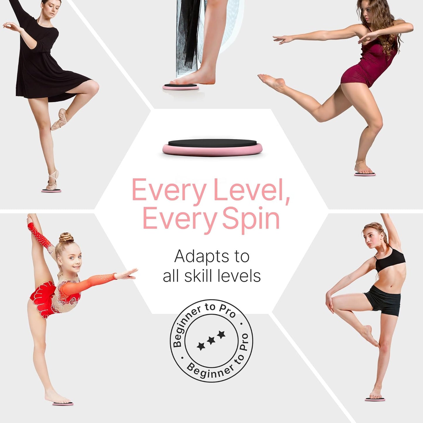 Premium Turning Boards for Dancers – Improve Spins, Technique & Balance, Ideal Turn Board for Ballet, Dancing & Figure Ice Skating, Portable Spin Disc for Dance & Spinner Disk Training Equipment