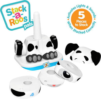 Stack-a-Roos Baby Giraffe by Salus Brands - Animal Stacking Toy, Educational Early Learning Toy for Infants Babies Toddlers, Age 12+ Months - Great Baby Gifts, STEM
