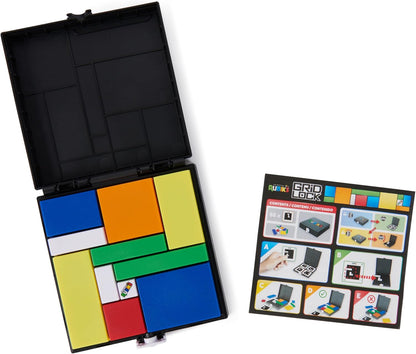 Rubik’s Cube, Gridlock Game, The Problem-Solving Puzzle Game Based on The Iconic Rubik’s Cube, Problem-Solving Brain Teaser, Classic Color-Matching Puzzle, 1 or More Players, for Ages 7 & Up