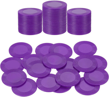 uxcell 64Pcs Plastic Poker Chips, 0.9 Inch Mini Bingo Chips Learning Counters Counting Counters Disks Markers Opaque Game Tokens for Game Play Math Counting, Red, Pattern