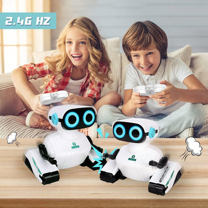 KaeKid Robots for Kids, 2.4Ghz Remote Control Robot Toys with LED Eyes & Flexible Arms, Dance & Sounds, RC Toys for 3 4 5 6 7 8 Year Old Boys Girls (Blue)