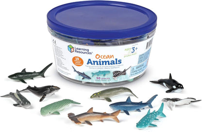 Learning Resources Farm Animal Counters - 60 Pieces, Ages 3+ Toddler Learning Toys, Farm Animals Toys, Develops Counting and Matching Skills