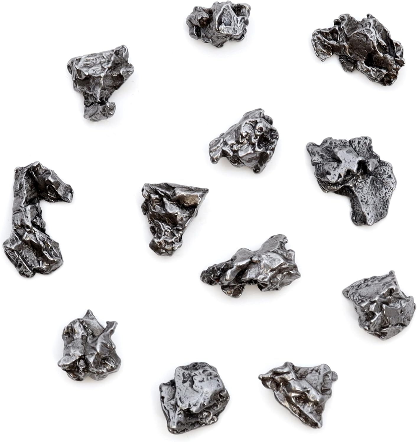 DANCING BEAR Meteorite from Space, 3 pcs Campo del Cielo from Argentina/Educational Card & Magnifying Box