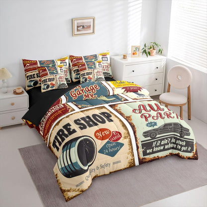 Erosebridal Chemistry Comforter Set with Sheets Full Size Periodic Table of Elements Bed in A Bag 7 Piece Science Chemistry Lovers Bedding Set for Kids Boys Children Bedroom Modern Black Bed Sets