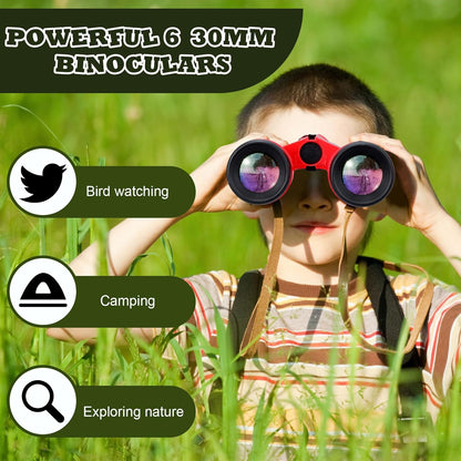 Libima 24 Pcs Binoculars Bulk Educational Compact Binoculars with Neck String Telescope for Learning Bird Watching Camping Hiking Travel Safaris Birthday Gifts(Green)