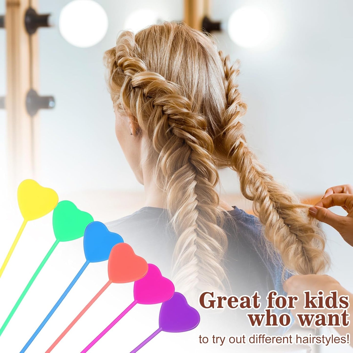 12Pcs Quick Hair Beader Tool Elastic Hair Braiding Set Ponytail Maker Simple Hair Pull Through Tools Black French Threader Braids Loop for Women Girls Plait Styling Accessories Supplies