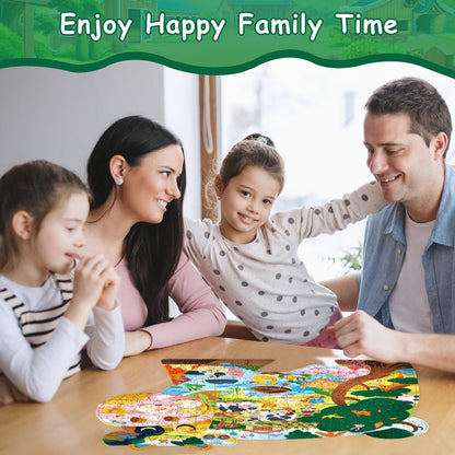Dinosaur Puzzles for Kids Ages 6-8 Years Old 295 Piece Jigsaw Puzzles Unique Animal Shape Floor Puzzle Ages 8-10 Learning Educational Toys Birthday Gift for Boys Girls Ages 10-12