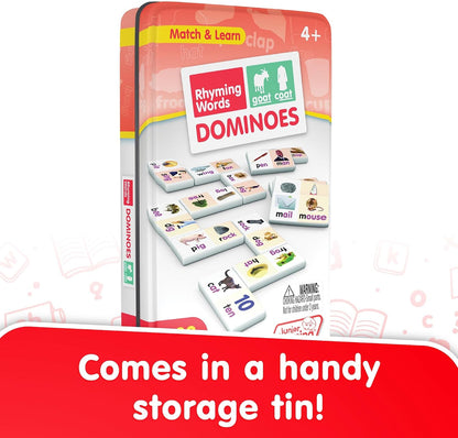 Junior Learning Rhyming Word Dominoes Educational Action Games, Multi, Model: JL490