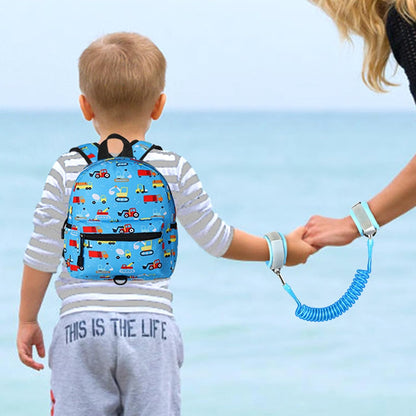 Accmor Toddler Backpack Leash, Mini Child Backpack with Anti Lost Wrist Link, Cute Kids Backpack Leash Walking Harness for Outdoor Travel, Small Excavator Backpack Tether for Baby Boys Girls Ages 1-3