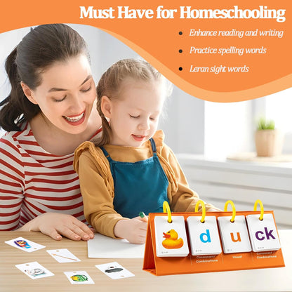 Phonics Games Sentence Building Flash Cards for Kids, CVC Word Games Sight Words for Kindergarten, Preschool Learning Special Education Speech Therapy Tools