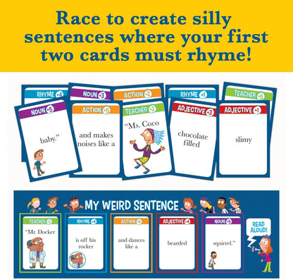 THE OFFICIAL MY WEIRD SCHOOL GAME - MISS BERNARD IS A WILD CARD, Fun Educational Game for Elementary School Kids, 2-4 Players, Ages 6-10 and Family