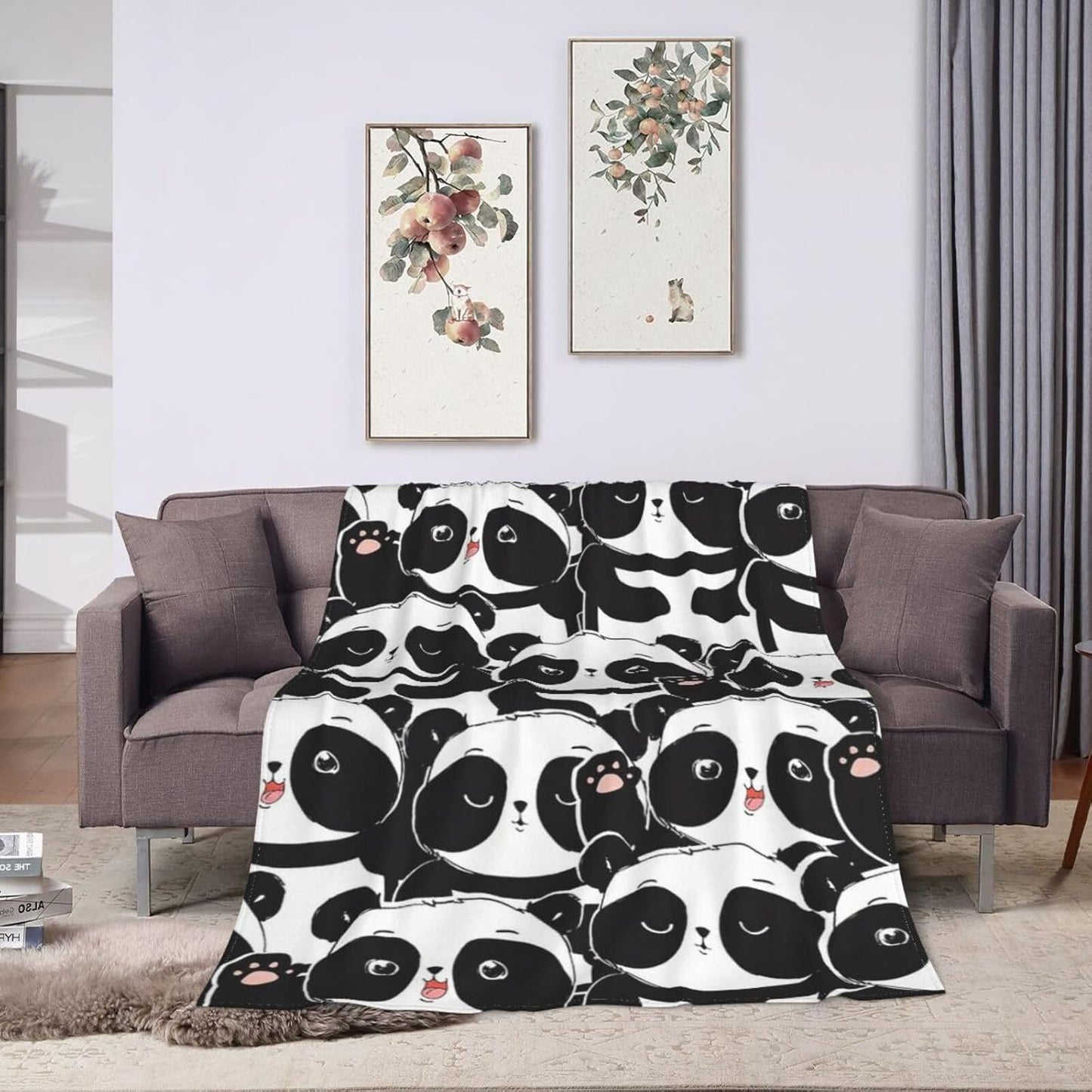 Bear Print Blanket Cute Baby Bear Fleece Throw Blanket Fuzzy Plush Super Soft Cozy Warm Decor Blanket Toddler Nursery Gifts for Boys Girls Kids Adult Men Women 40"x50"