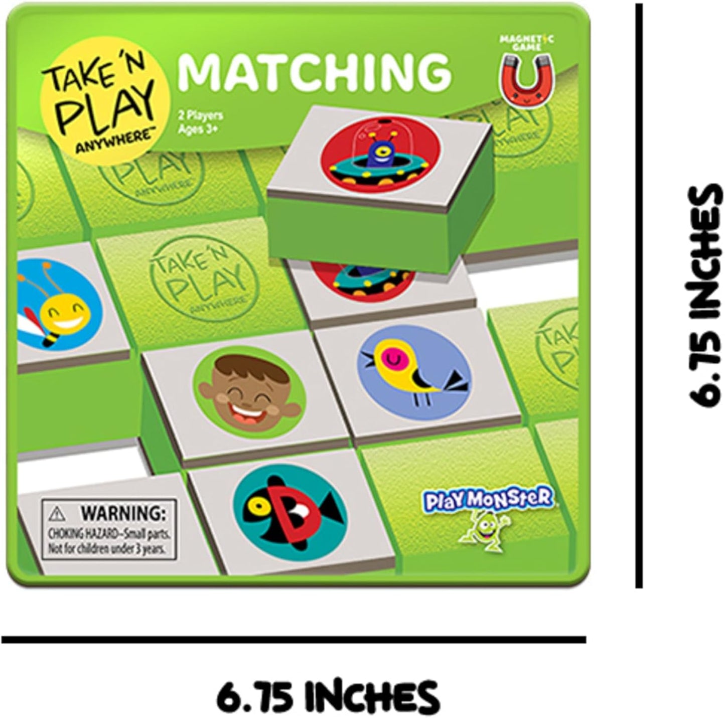 PlayMonster Take N Play — Matching Game — Easy to Use, Hard to Lose — Fun on the Go Travel Game — For Ages 3+