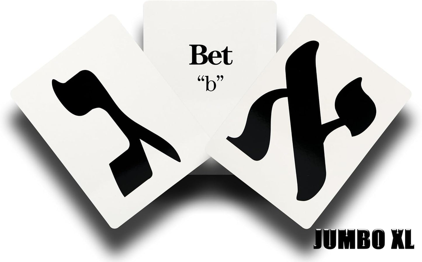 Jumbo Aleph Bet Hebrew Letter Flashcards - 1 Pack