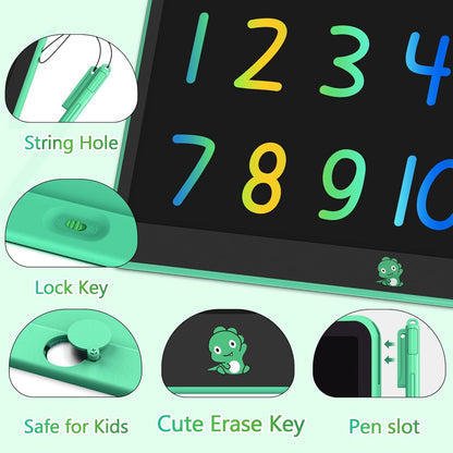 Hockvill LCD Writing Tablet for Kids, 16Inch Toys for Girls Boys Drawing Pad for 3 4 5 6 7 Year Old Kid, Toddler Doodle Board Christmas Birthday Gift for Kids，Erase Lock Writing Board