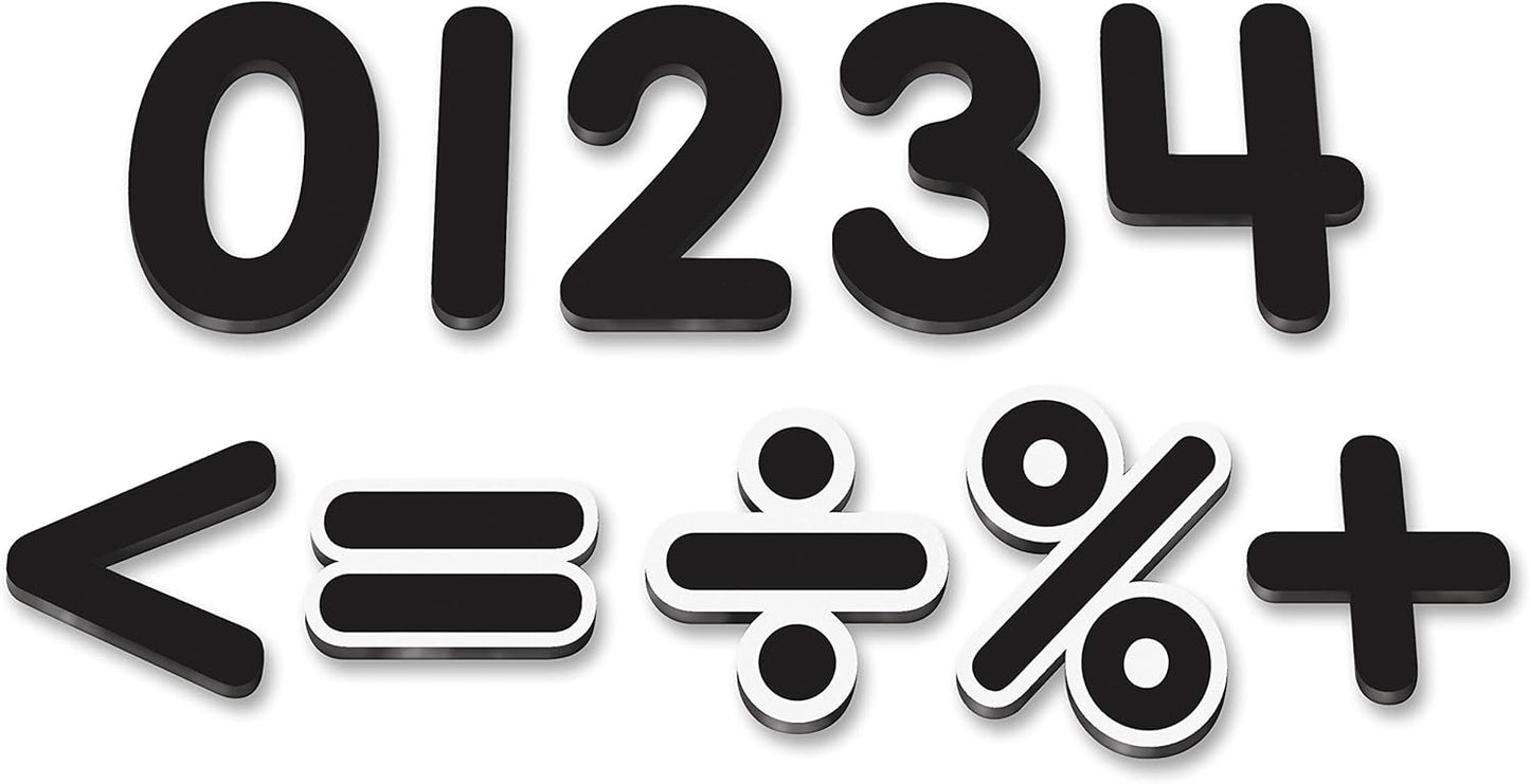 Teacher Created Resources Black Classic 2 1/2" Magnetic Numbers (TCR77218)
