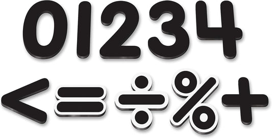 Teacher Created Resources Black Classic 2 1/2" Magnetic Numbers (TCR77218)