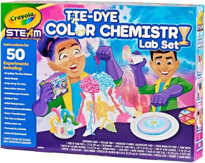 Crayola Color Chemistry Set (50 Experiments), Science Kit for Kids, STEM Toy for Kids, Gift for Boys & Girls, Ages 7, 8, 9