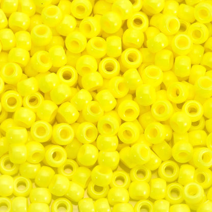 1100Pcs Red Pony Beads 6x9mm Large Hole Plastic Hair Beads for Braids, Kandi Bracelets, Keychains, Jewelry Making
