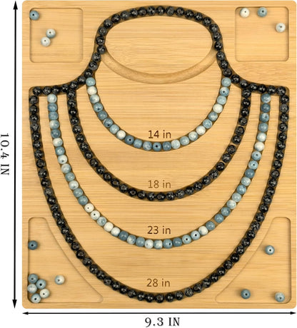 Petoysoso Bead Boards for Jewelry Making, Bamboo Beading Board for Jewelry Bracelet Making, Bracelet Bead Board, Bracelet Bead Board for Bracelet, Jewelry Making Supplies,Bead Tray 5" to 8"