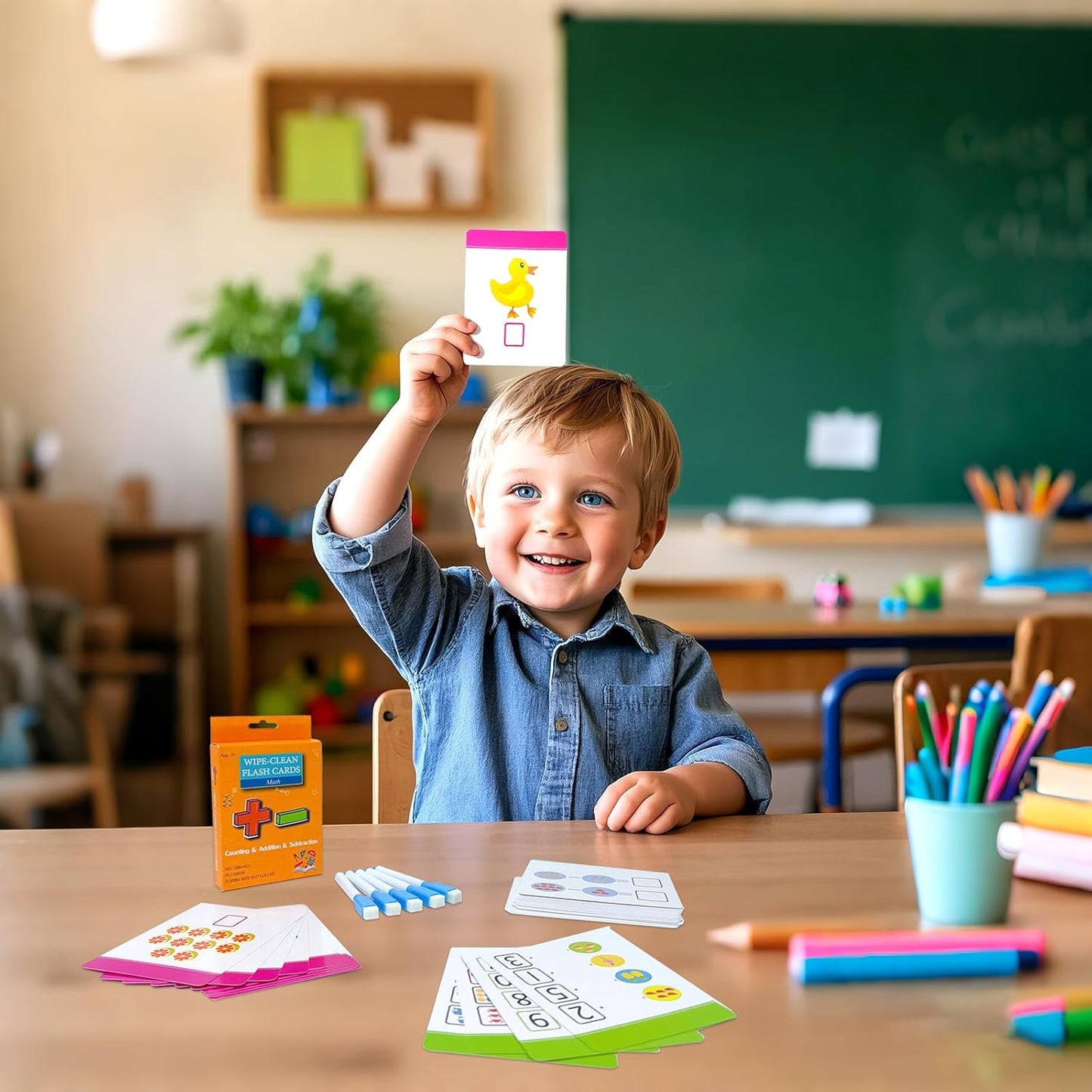 Number Flash Cards for Toddlers with 5 Dry Erase Pens, Numbers 0-25/30-100 Preschool Fun Learning Card, 36PCS Double Sides Counting Flashcards,Early Education Flashcards for Kids Ages 3+