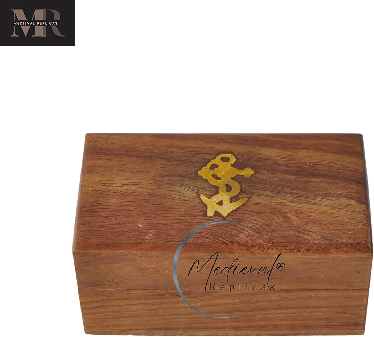 6" inch Handheld Brass Telescope with Wooden Box - Pirate Navigation.