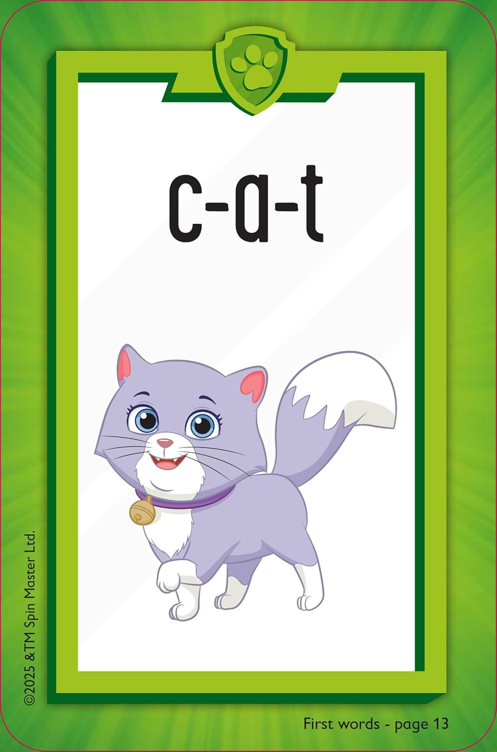 PAW Patrol First Words Flashcards