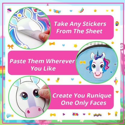 24-Sheet Make Your Own Science Sticker Kit | Microscope, DNA & Scientist Designs - Reusable Educational Decor for Classrooms & Kids Rooms