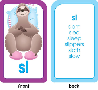 School Zone Phonics Made Easy Flash Cards: 56 Cards, Kindergarten, 1st Grade, 2nd Grade, Early Reading, Short Vowels, Long Vowels, Letter Combinations, Word-Picture Recognition, Ages 6+