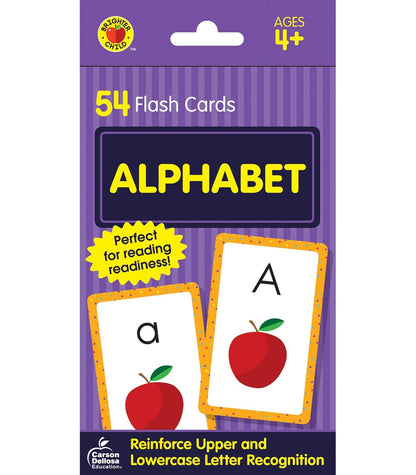 Carson Dellosa 54 Alphabet Flash Cards, abc Letter Recognition Flashcards for Toddlers 3-5 Years, Preschool and Kindergarten Learning Activities and Phonics Games