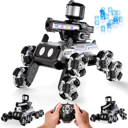 Godboat Robot Dog - Smart Toys for Kids with Music & LED Eyes, 2.4GHZ RC Car, 8-Wheel Stunt, 9+ Lifelike Actions and Water-Shooting, Age 3 4 5 6 7 8 Year Old Boys Girls Christmas & Birthday Gifts 2026